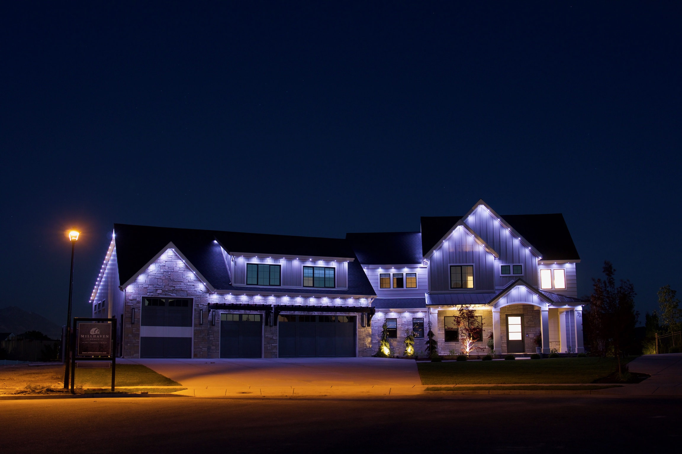 permanent outdoor Christmas lights